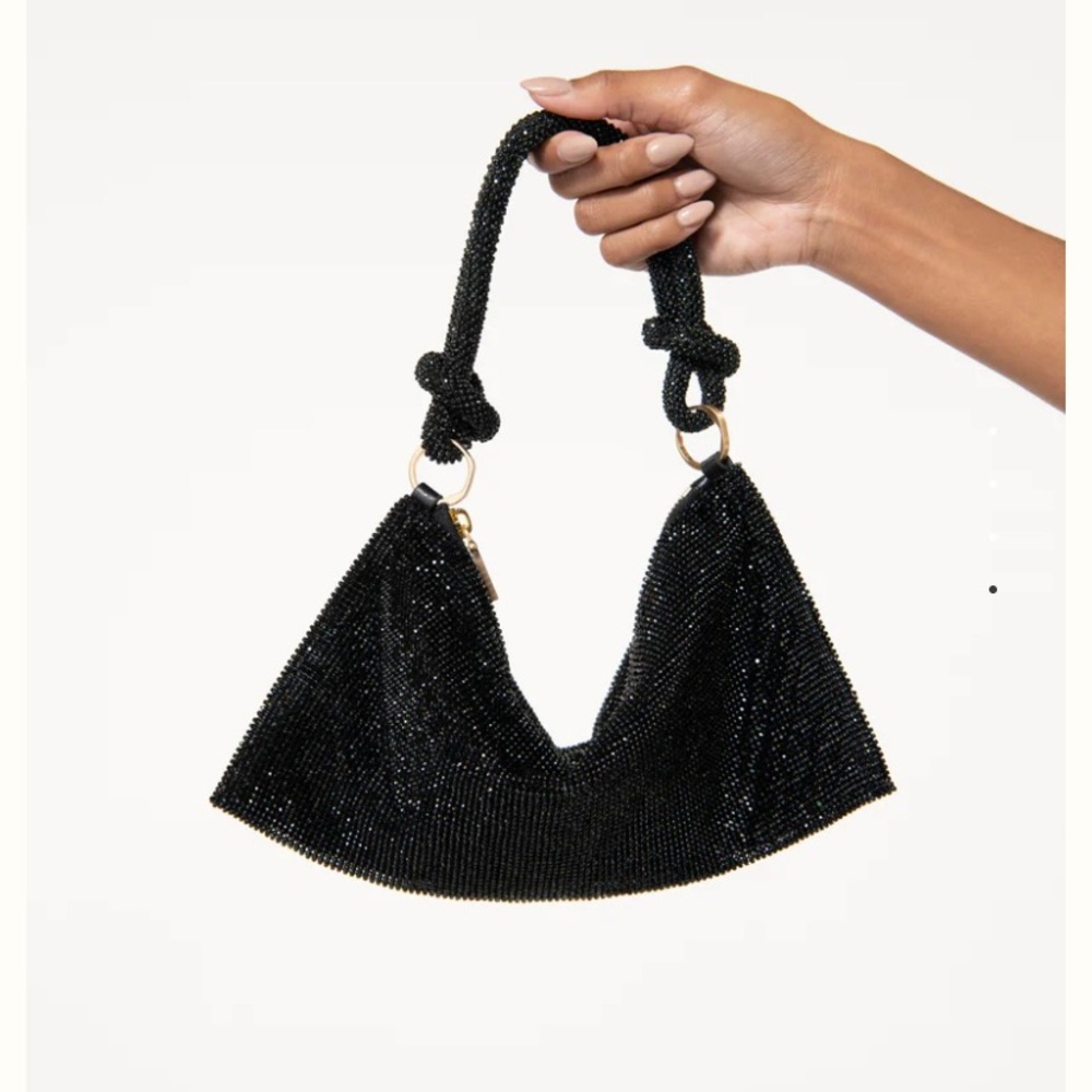NWT CULT GAIA HERA NANO RHINESTONE SHOULDER BAG